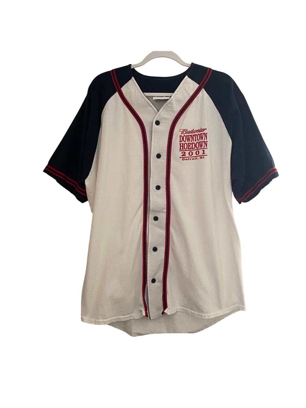 Vintage Hoedown Jersey Downtown Detroit 2001 Budweiser Hart Plaza
